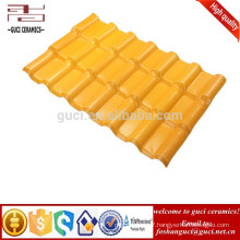 Extra High Weather Resistance Slate Synthetic Resin Roof Tile Yellow Color